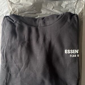 Essentials Fear of God Black Sweatshirt
